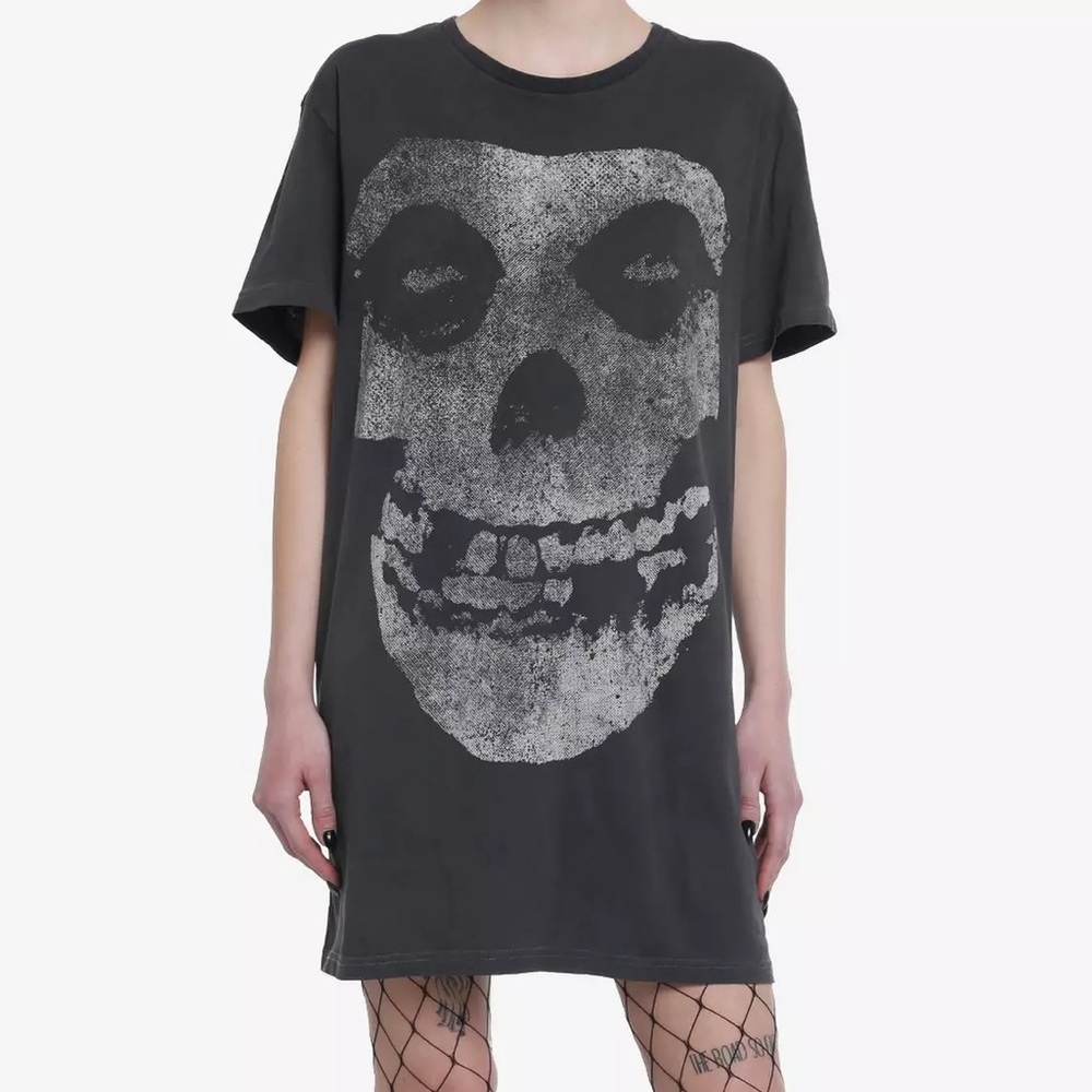 Misfits Fiend Skull T-Shirt Dress Hot‎ Topic
